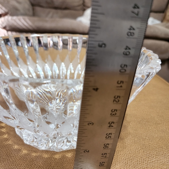 Vintage Polonia Lead Crystal 8" Bowl - Picture 7 of 10